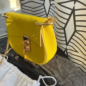 Chloe Yellow Drew Handbag